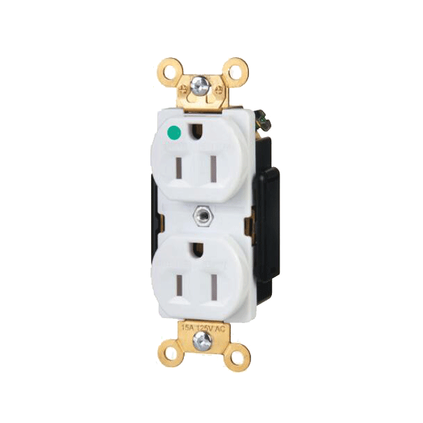 15A/125V Hospital Grade Electrical Duplex Receptacle TR15-SHG