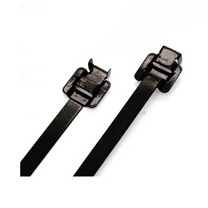 Reusable cable tie PE coated