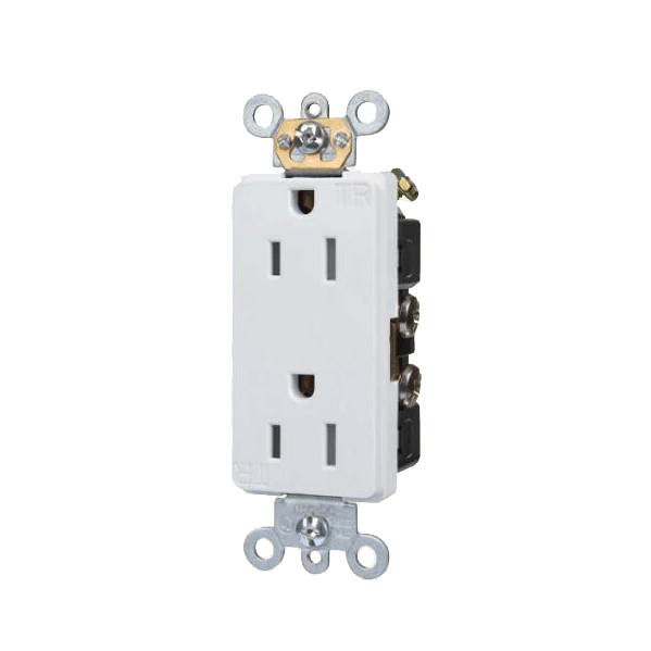 Commercial Grade 15A Decorator Tamper Resistant TR15-DC