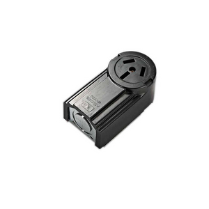 50A 250V Nema 10-50R 2Pole 3Wire Straight Blade Industrial Grade Surface Range Power Receptacle Outlet Socket Black