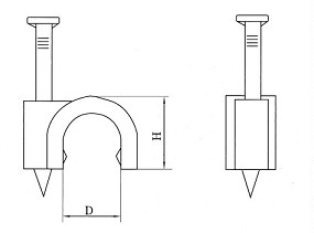 Round-Cable-Clips Drawing
