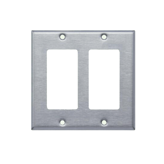 Decorator/GFCI Stainless Steel Wallplates WP2144