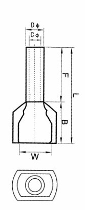 Crewel Tube Pre-Insulated Terminal Drawing
