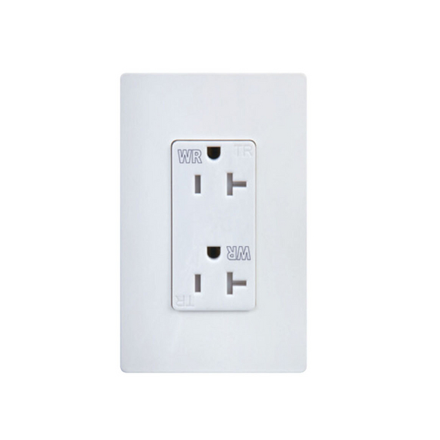 20A Decora Duplex Receptacle TWR20-DC