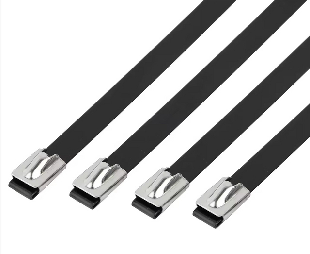 Epoxy Coated Stainless Steel Cable Ties - Ball Selflock