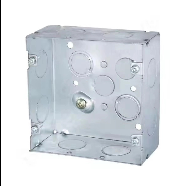 4-11/16" Welded Square Box With Raised Ground Screw