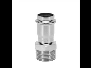 Stainless Steel Adapter with Male Threaded End