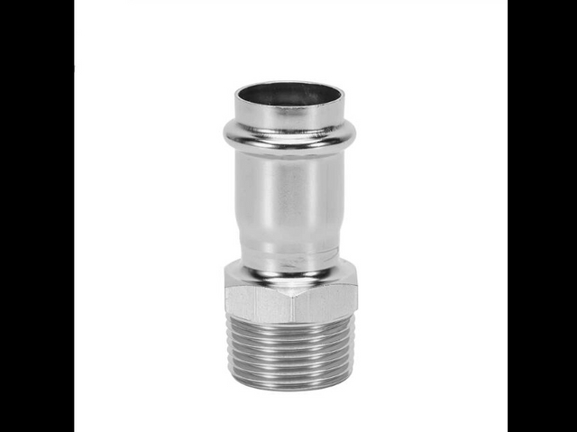 Stainless Steel Adapter with Male Threaded End