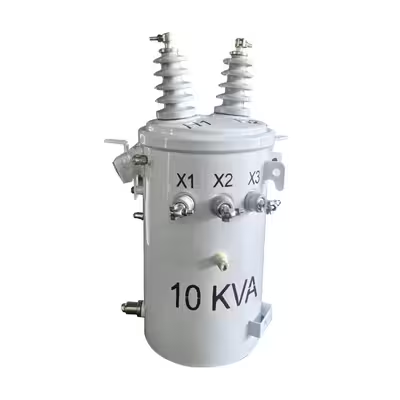 10 KVA Single Phase overhead pole mounted Oil Immersed Distribution Transformer