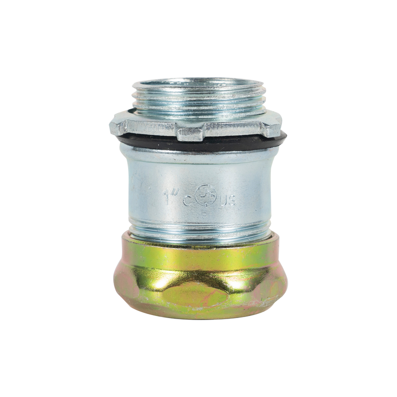 Raintight Type Steel Compression EMT Coupling with Insulated Throat