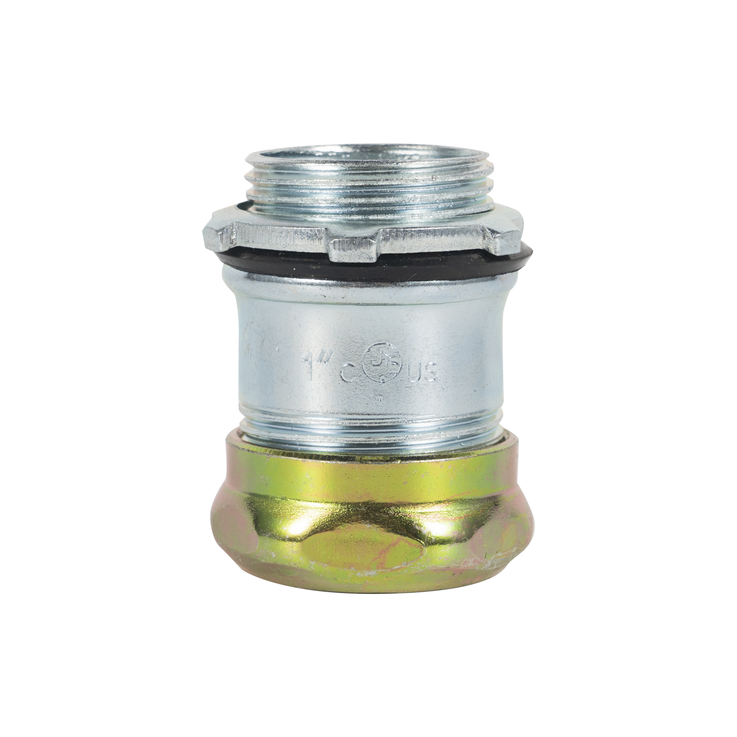 Raintight Type Steel Compression EMT Coupling with Insulated Throat