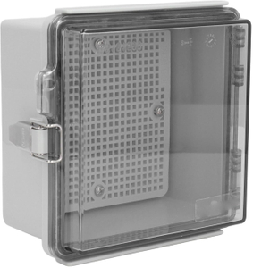 IP67 ABS Plastic Waterproof Junction Box Transparent Electric Box with Hinged Lid