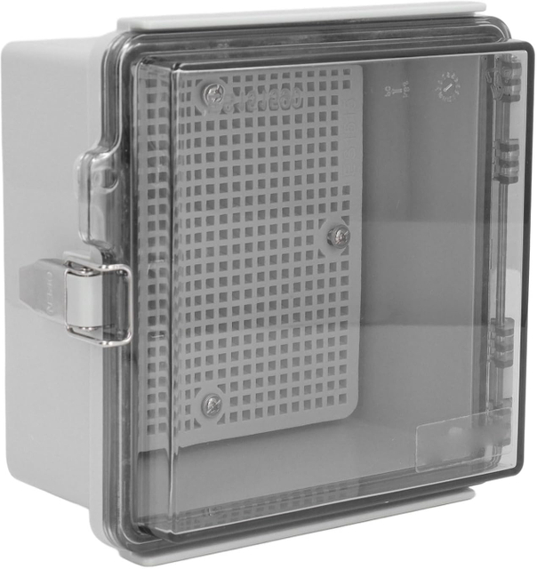 IP67 ABS Plastic Waterproof Junction Box Transparent Electric Box with Hinged Lid