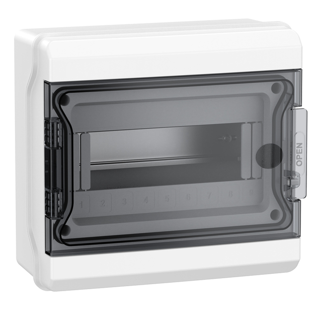 9 Way IP65 Waterproof ABS Plastic Power Distribution Box Indoor Circuit Breaker Output Protection