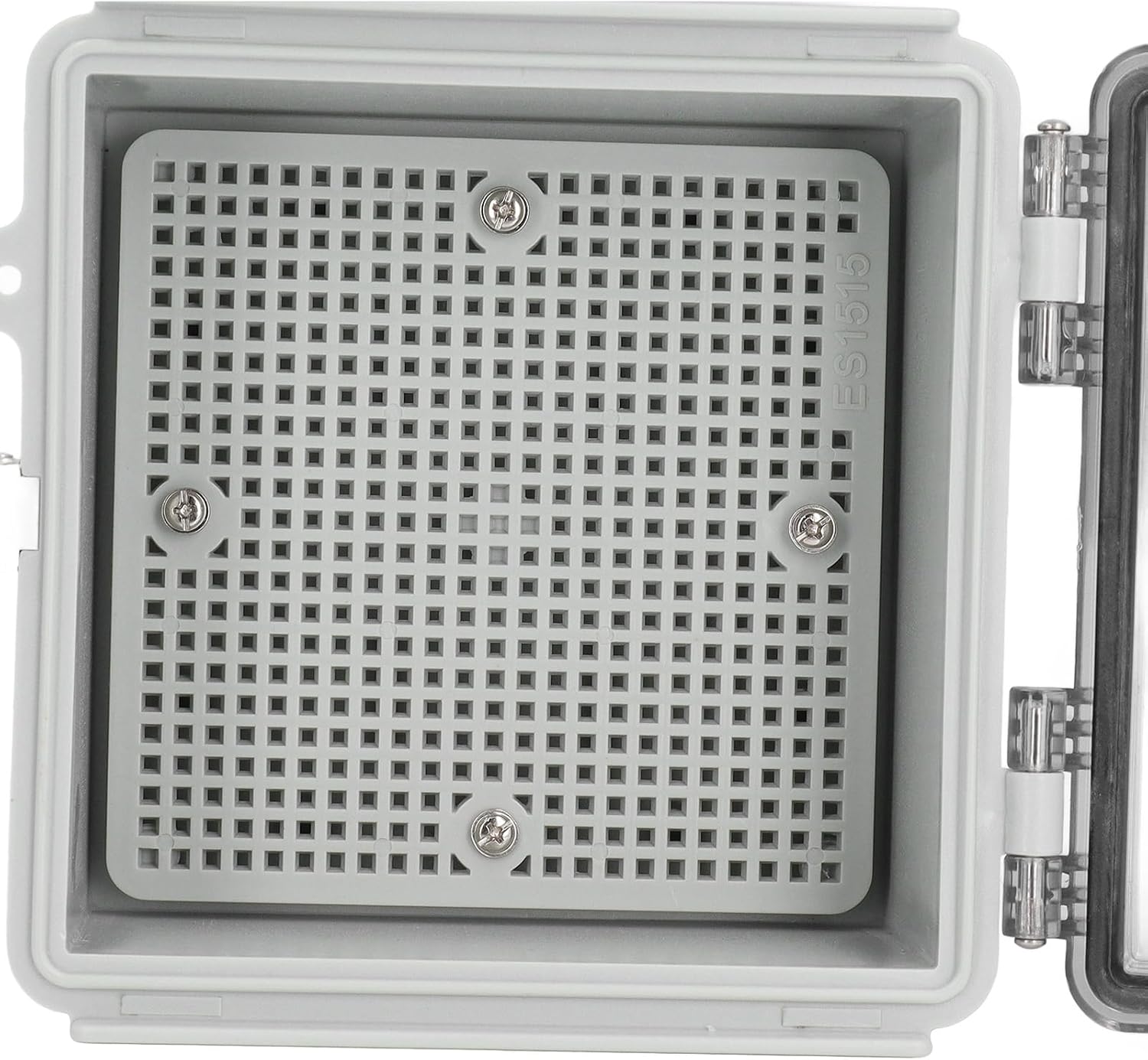IP67 ABS Plastic Waterproof Junction Box Transparent Electric Box with Hinged Lid