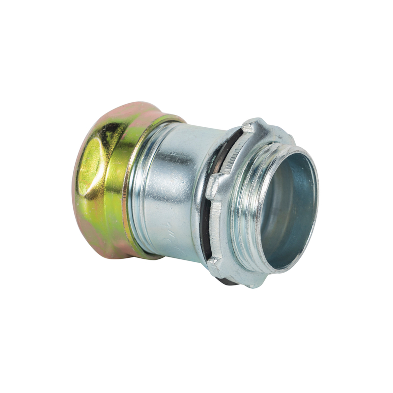 Raintight Type Steel Compression EMT Coupling with Insulated Throat