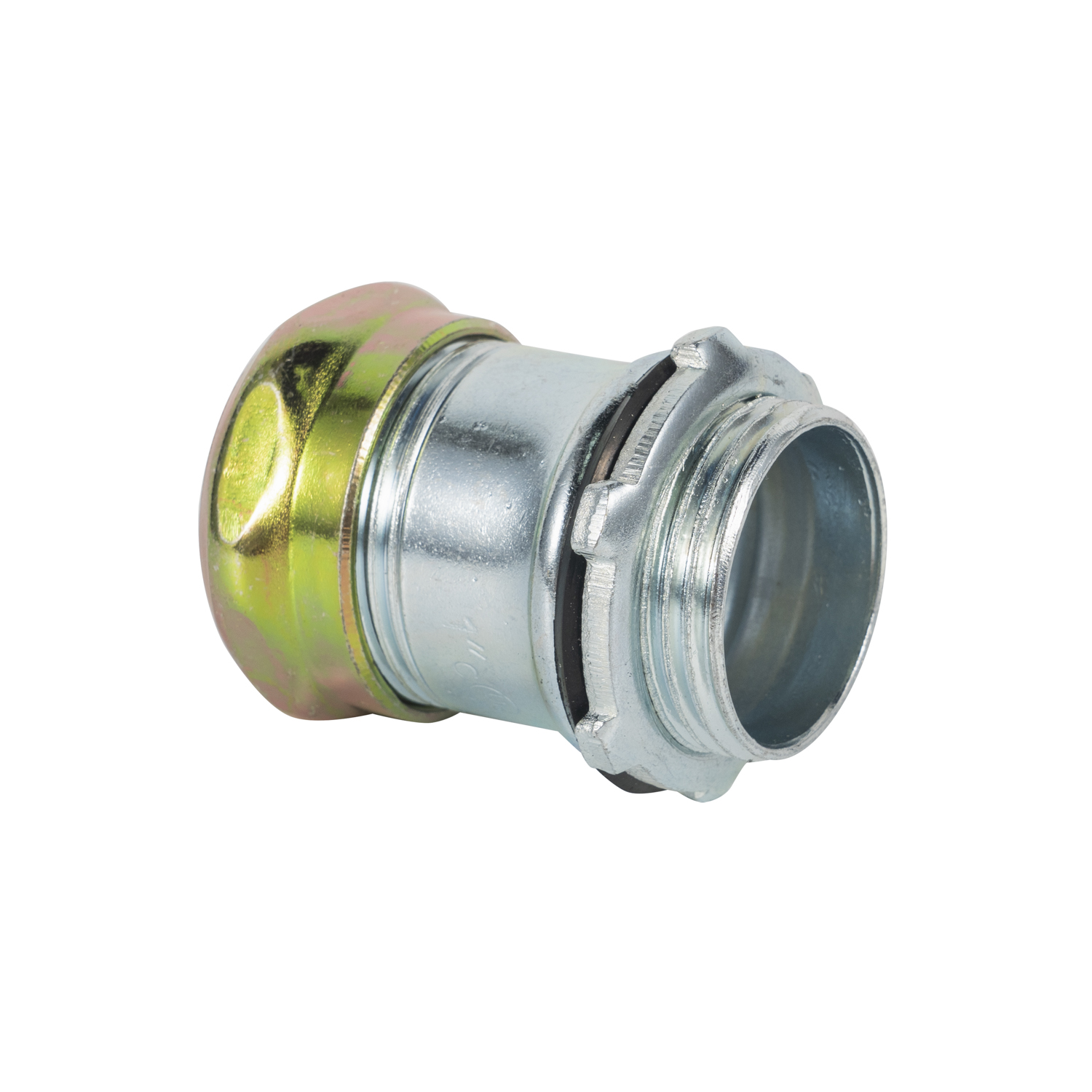 Raintight Type Steel Compression EMT Coupling with Insulated Throat