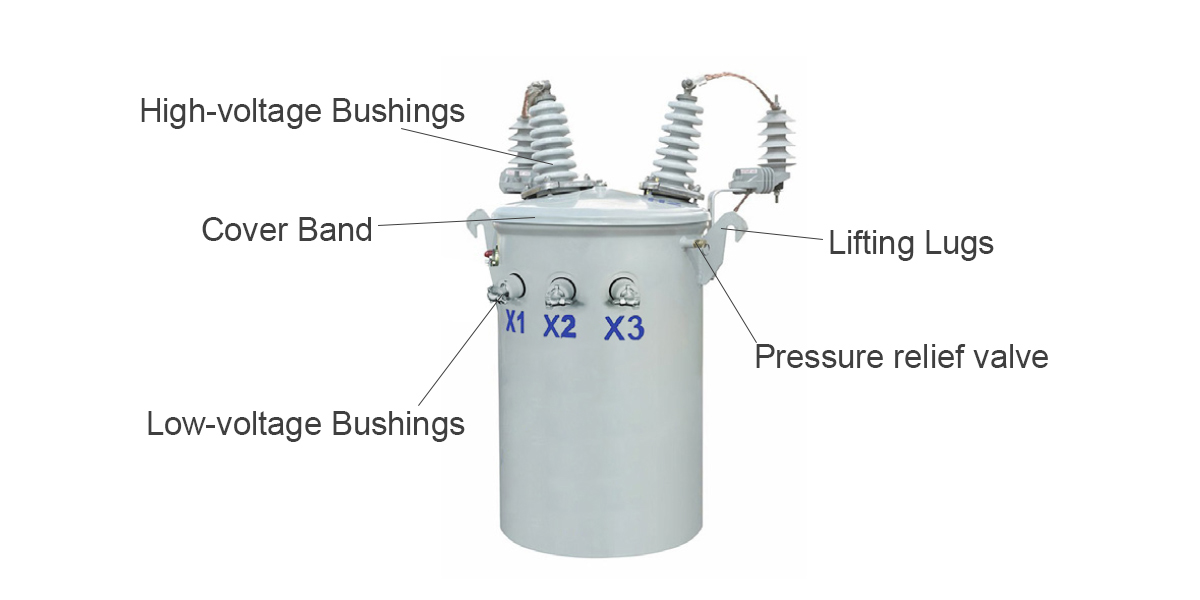 10 KVA Single Phase overhead pole mounted Oil Immersed Distribution Transformer