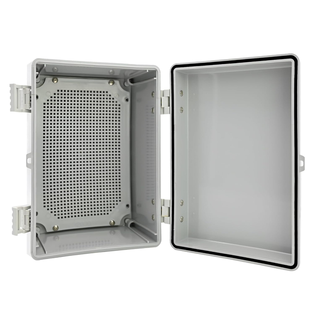 IP67 Waterproof Outdoor Junction Box with Mounting Plate ABS Plastic Electrical Enclosure, with Wall Bracket