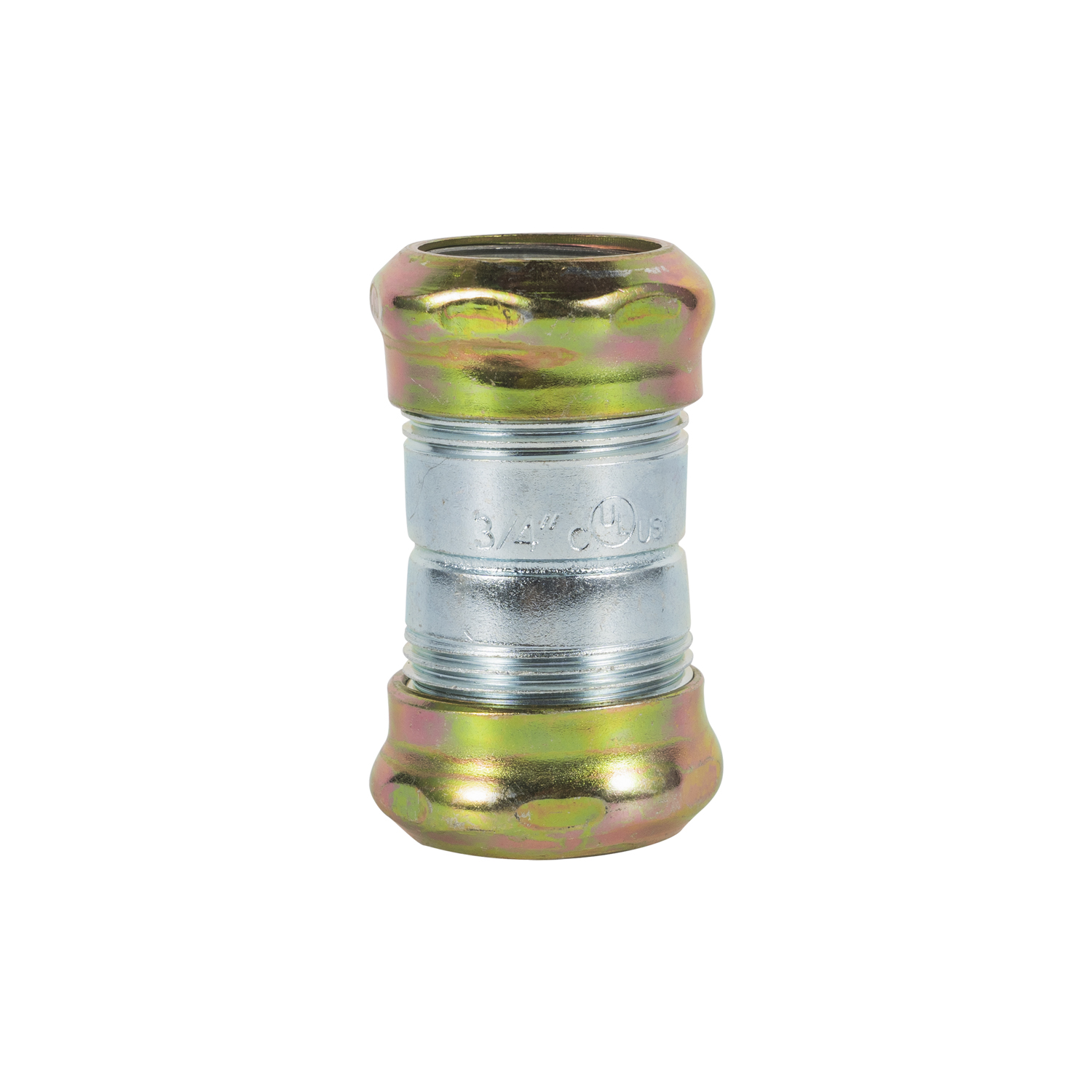 Raintight Type Steel Compression EMT Coupling with Insulated Throat